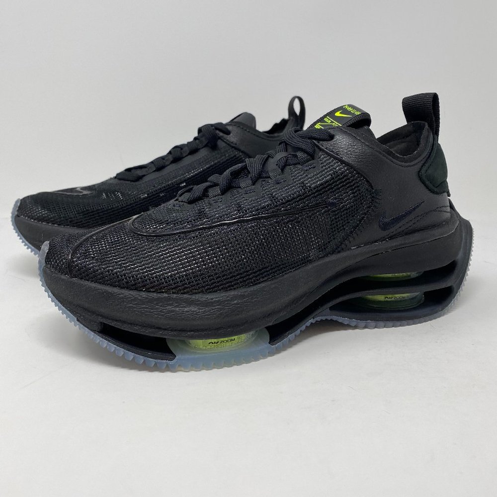 Nike Womens Zoom Double Stacked Black Low Top Lace Up Sneaker Shoes Size US 5.5